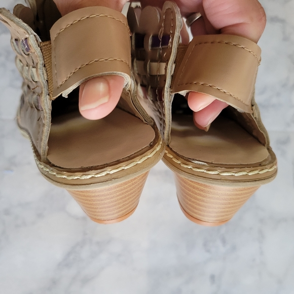 Newchic woven braided open heel boots size 11 - Picture 5 of 10